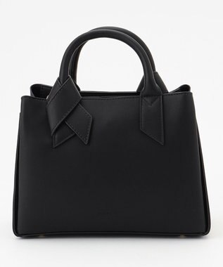 LA BAGAGERIE 【maison vert】 【多収納】リボンアオリ2WAYトート ブラック