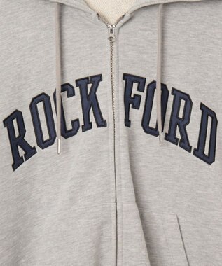 WEGO ワッペンロゴジップパーカー 杢グレー