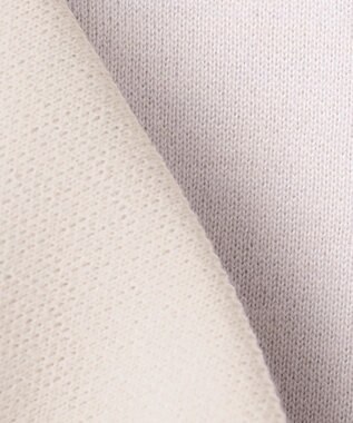 組曲 【WEB限定】袖フリル付きニットプルオーバー ライトグレー系