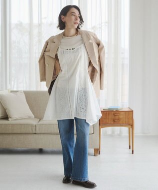 WEGO 【ANGIE VINTAGE】リネンライクジャケット ベージュ