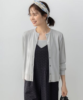 組曲 アクセサリーモチーフシルクスカーフ ブルー系5