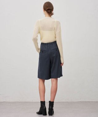 uncrave シアーストライプニット タートルトップス オフ