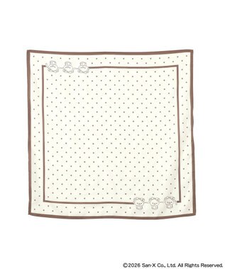 earth music&ecology 【予約】リラックマ×earth アソートドットスカーフ アイボリー