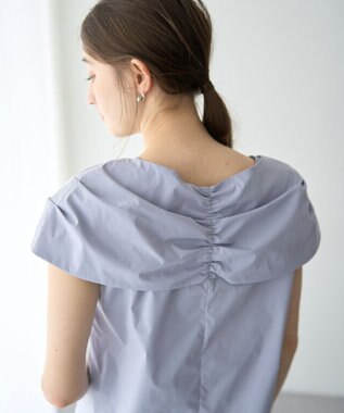 YECCA VECCA リボンデザインブラウス Blue