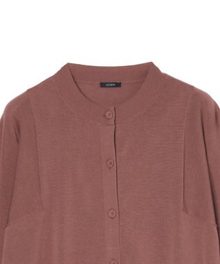 JOSEPH 【WEB&OUTLET限定・洗える】コットンシルクリブ　カーディガン Frozen Mocha