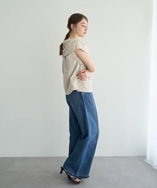 YECCA VECCA リボンデザインブラウス Beige