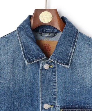 J.PRESS MEN ヴィンテージライク デニム カバーオール サックスブルー系
