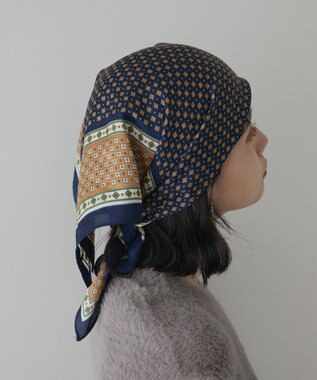 AMERICAN HOLIC 小紋柄アソートスカーフ Navy