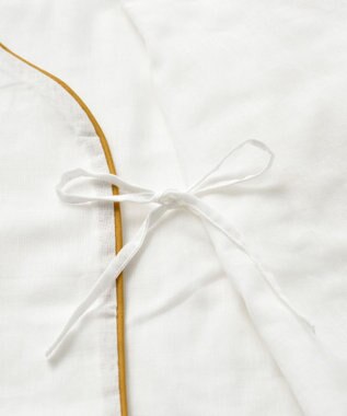 京和晒綿紗 【BABY】ベビーガーゼローブ　3重合わせ マスタードバイアス