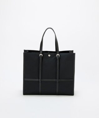 TOPKAPI 【Breath TOPKAPI】FRAME フレーム レザーベルト スクエア トートバッグ　A4 / 軽量 ブラック