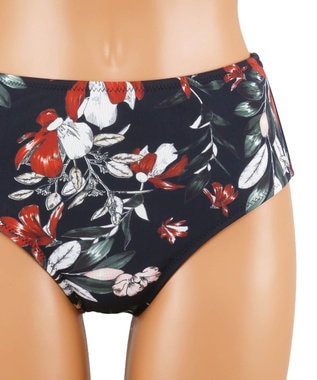 San-ai Resort（三愛水着楽園） 【SALE】ロングパンツセット水着　13L【Coral veil（コーラルヴェール）】 ネイビー