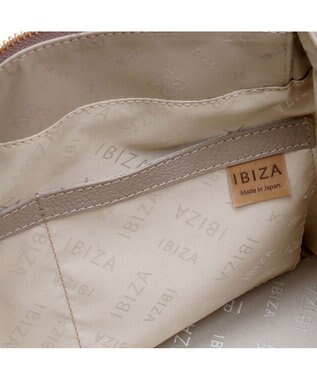 IBIZA ロゴナイロン　2WAYバッグ ピンクベージュ