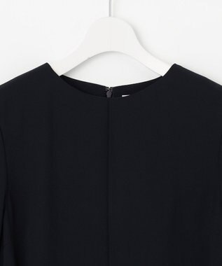 J.PRESS LADIES 【セットアップ対応・人気素材】Light ジョーゼット ワンピース ネイビー系