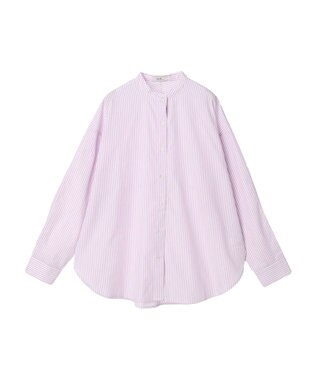 earth music&ecology ドルマンストライプシャツ Stripe Pink