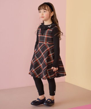 ANY KIDS 首フリル しあわせタッチ ニット ブラック