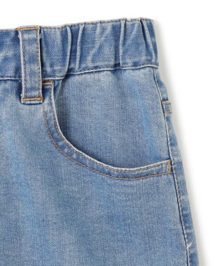 UNFILO 【110-150cm】カーブワイドデニム ミッドブルー