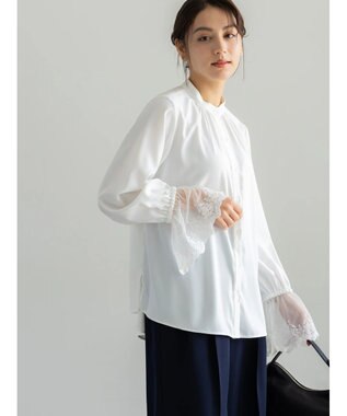 Te chichi 【セレモニーアイテム】レースカフスブラウス オフホワイト