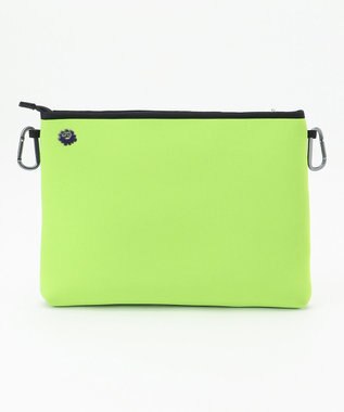 PW CIRCULUS 新色！【UNISEX】ロゴ トートバック クラッチバッグ付き パープル×ライム