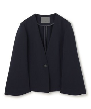 uncrave ウォッシャブル ダブルクロス スリットスリーブジャケット ネイビー