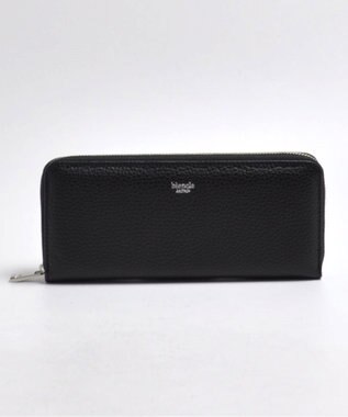 blancle シュリンクレザーラウンドジップ ロングウォレット ブラック