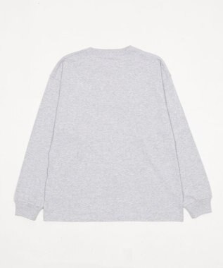 WEGO ポケット刺繍BIG　T（長袖） アッシュグレー