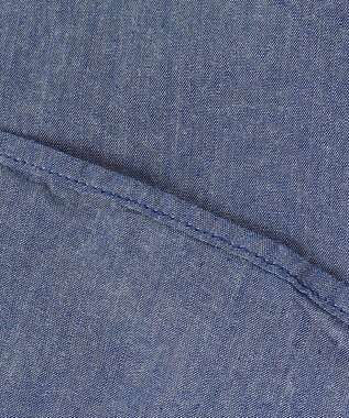 JOSEPH ABBOUD クールビズ【新作・環境配慮型素材】サスティナブルファブリック ビオグレースシャンブレー シャツ ネイビー系