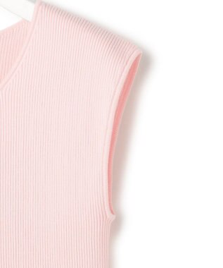 ICB L オーガニックコットン リブニット ライトピンク