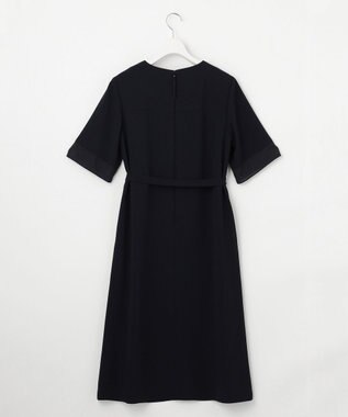 J.PRESS LADIES 【セットアップ対応・人気素材】Light ジョーゼット ワンピース ネイビー系