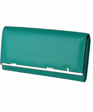 tsumori chisato CARRY クロスエンボス 長財布 グリーン