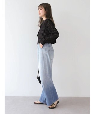 Green Parks ・ＥＬＥＮＣＡＲＥ　ＤＵＥ　２ｗａｙメッシュカーディガン Black