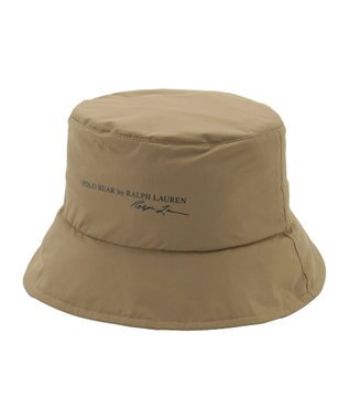 MOONBAT POLO RALPH LAUREN レインハット FLAG BEAR 撥水 ポケッタブル キャメル