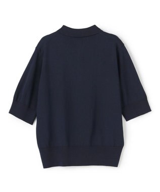 UNFILO スゴ機能美ニット 衿付カーディガン ネイビー