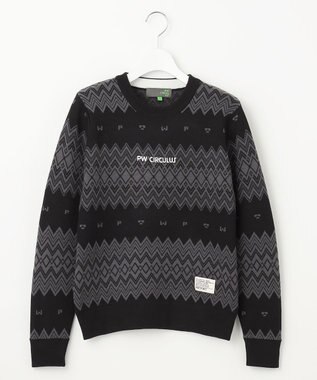 PW CIRCULUS 【手洗い可】【WOMEN】フェアアイルニット ブラック系5