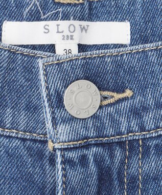 23区 【SLOW/一部店舗限定】LIGHT DENIM バレルワイド パンツ ダルブルー系