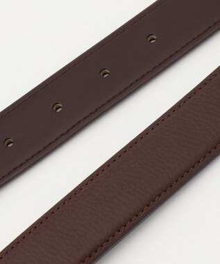 J.PRESS MEN 【定番】シボレザー ベルト ダークブラウン系