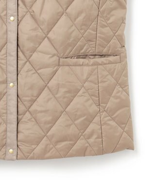 J.PRESS LADIES 【WEB限定カラーあり・洗える】コンパクトタフタキルティング ブルゾン ベージュ系