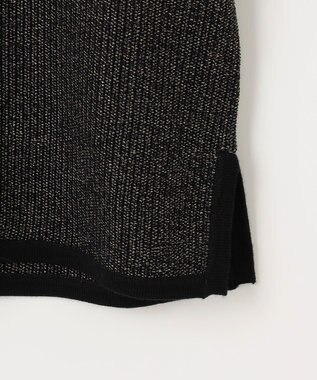 自由区 【PREMIUM KNIT COLLECTION】シャイニーミックスプルオーバー ニット ブラックラメ