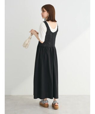 Green Parks ・ＳＵＧＡＲ　ＳＰＯＯＮ　クロシェキリカエワンピース Black