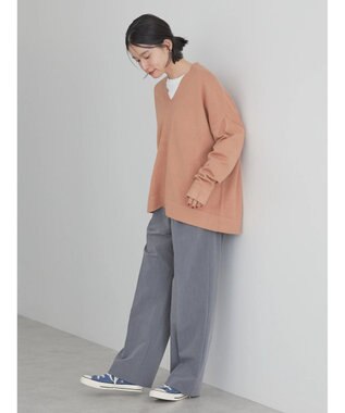 AMERICAN HOLIC バイパチＶネックニットプルオーバー Pink Beige