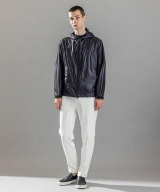 JOSEPH HOMME 新素材【ストレッチ/洗える/撥水/UVカット/接触冷感/防透性/防汚性】プルシェルポンチ  / ドロスト付テーパードパンツ PEGG CONVERTIBLE ホワイト系