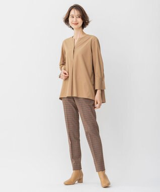 自由区 【UVカット/遮熱効果/防透け/吸汗性/速乾性】ツイストプレインジャージー プルオーバー キャメル系