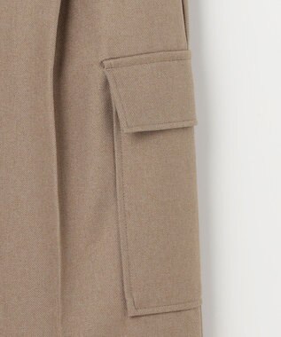 ANY L 【ウエストゴム】カーゴタックパンツ ベージュ