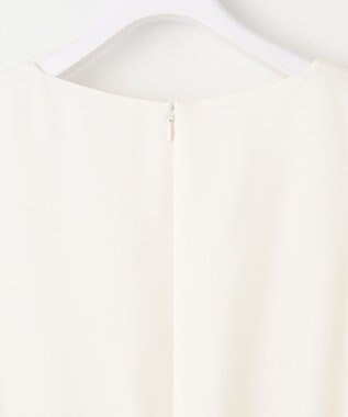 ANY SIS L 【洗える】レースコンビバックサテン ワンピース ネイビー