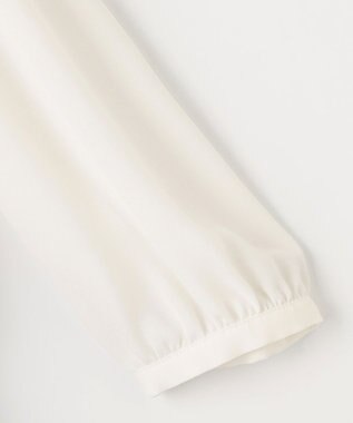 ANY SIS L 【洗える】レースコンビバックサテン ワンピース ネイビー