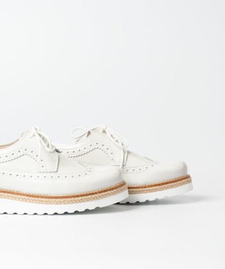 BONTRE 【BONTRE/ボントレ】ジュート厚底レースアップシューズ/05702-RS ホワイト