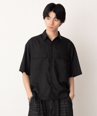 WEGO ダブルポケットボクシーシャツ（SS） ブラック