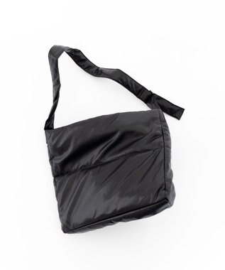 JOSEPH HOMME シンセティックソフトレザー　ワンショルダー バッグＬサイズ ブラック系