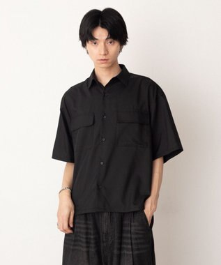 WEGO ダブルポケットボクシーシャツ（SS） ブラック