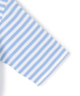 ICB 【30th ANNIVERSARY】 PARIS ボーダーTシャツ サックス×オフホワイト