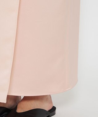 uncrave 【洗濯機洗い可】サテン ドロストスカート（uncrave WHITE） ベビーピンク